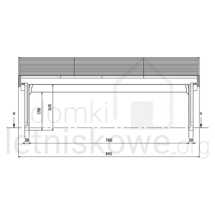 Drewniana trójstanowiskowa wiata garażowa Revelatio III — zdjęcie 6